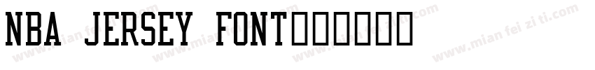 NBA Jersey Font字体转换